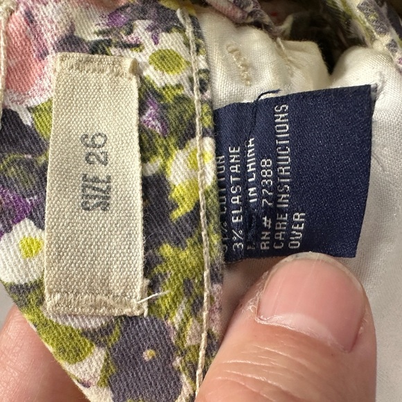 Madewell Skinny Skinny Ankle jeans, size 26, spring florals, lightweight - Picture 7 of 9